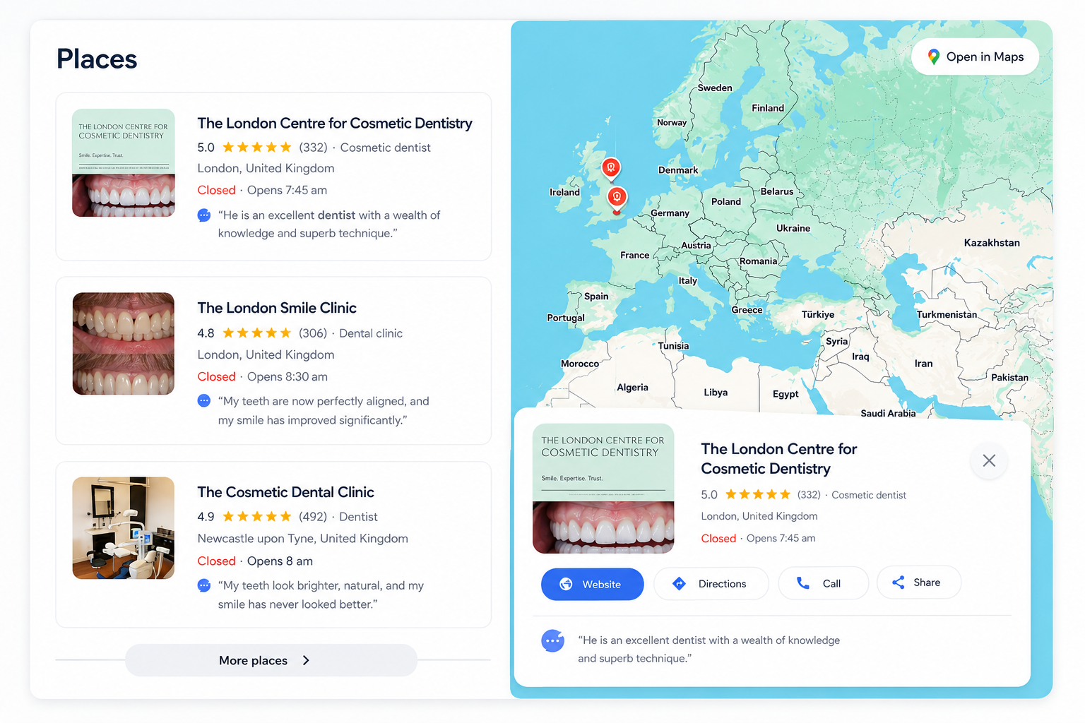 Dental SEO and marketing – attract more patients with Google Business Profile optimisation and local search