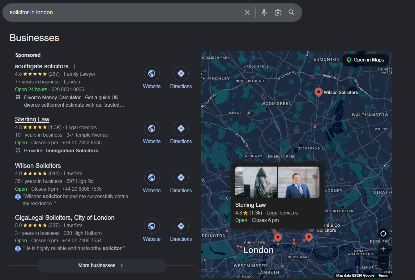 Solicitor SEO and legal marketing – attract more clients with Google Business Profile optimisation and local search